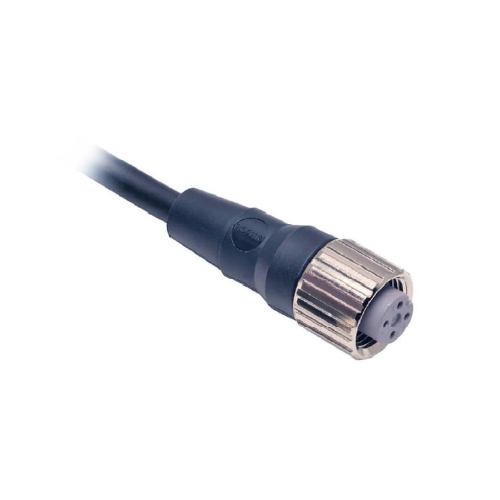 Conector recto M12 para sensores 4 pines con cable de 2m